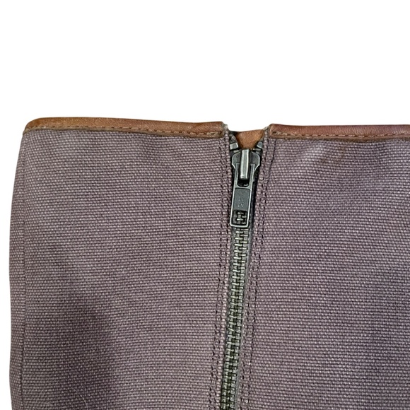 Gently worn Sorel brown tall canvas wedge riding boots 7 - Picture 5 of 7